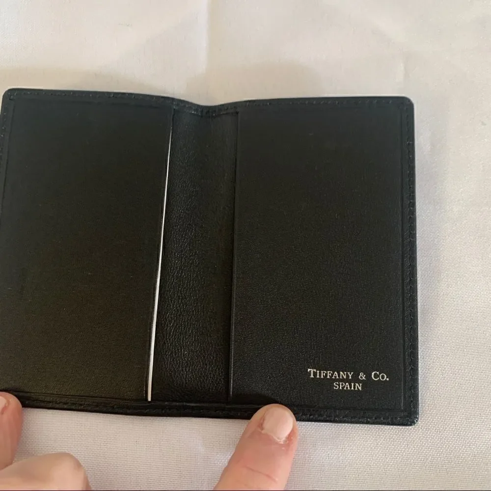Tiffany & Co. Leather Card Case - Black - New